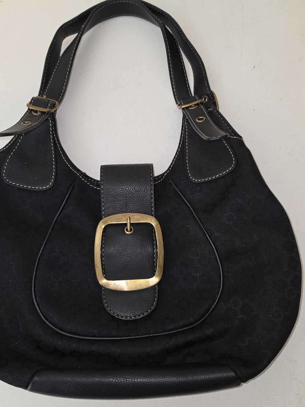 Vintage Nine West black leather handbag